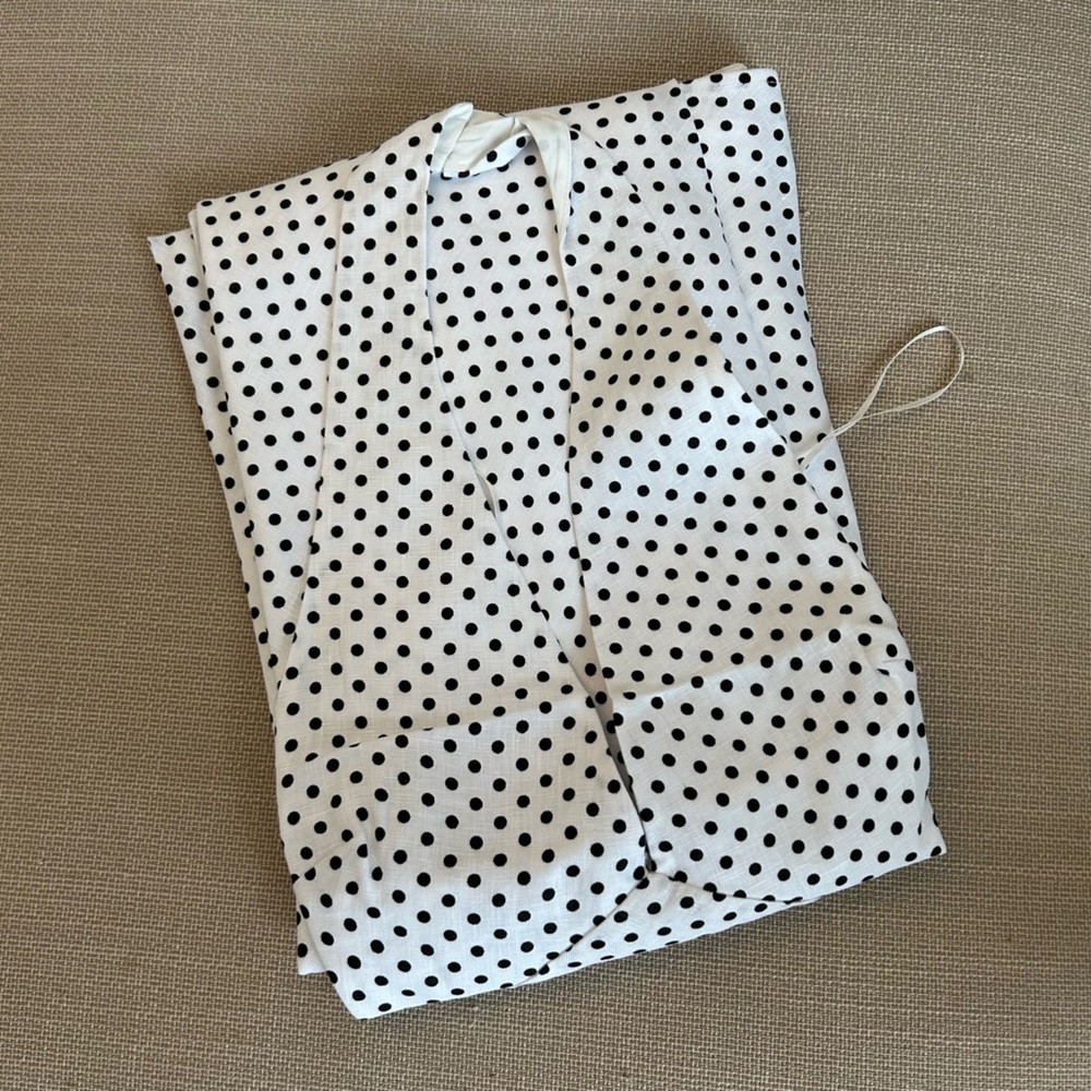 BEST Reformation Delilah Linen Maxi Dress Eclipse Dot Polka Dot Vacation Halter - Picture 4 of 11